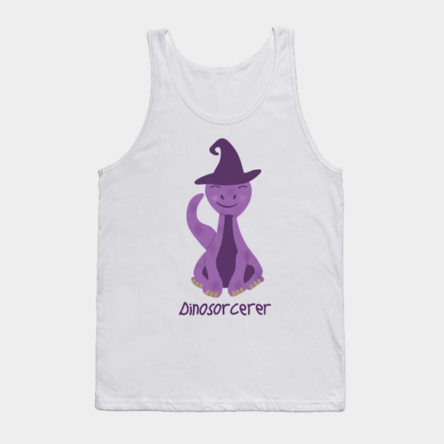 Dinosorcerer (purple making dinosaur) Tank Top by Becky-Marie